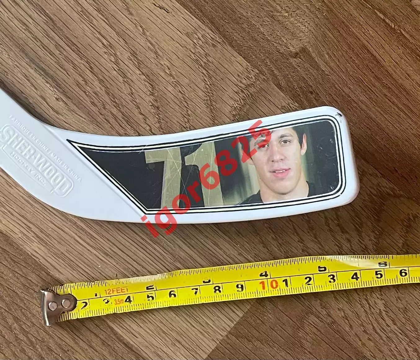 Клюшка сувенирная с загибом ЕВГЕНИЙ МАЛКИН EVGENI MALKIN NHL Pittsburgh Penguins 6
