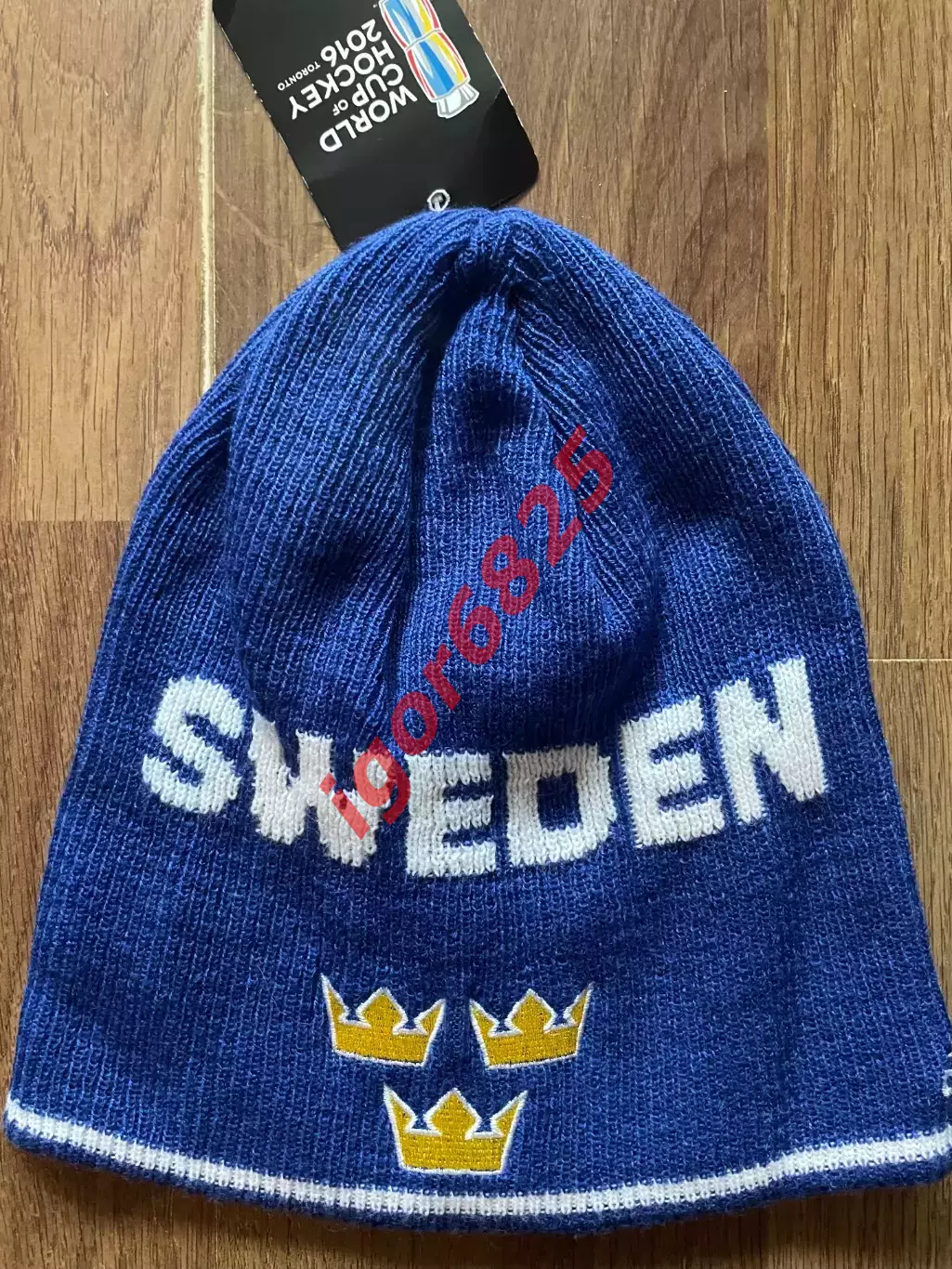 Хоккей Шапка сборная Швеция Sweden Кубок мира по хоккею 2016 World Cup «Adidas» 3