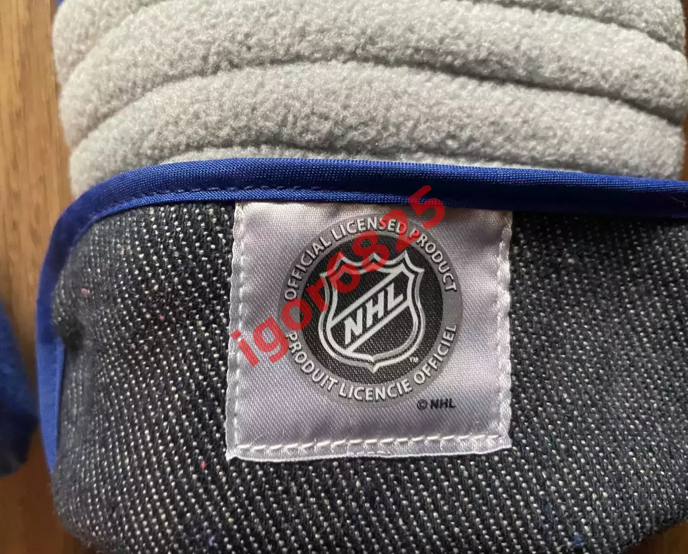 Синие флисовые перчатки НХЛ Торонто Мейпл Лифс NHL Toronto Maple Leafs 4