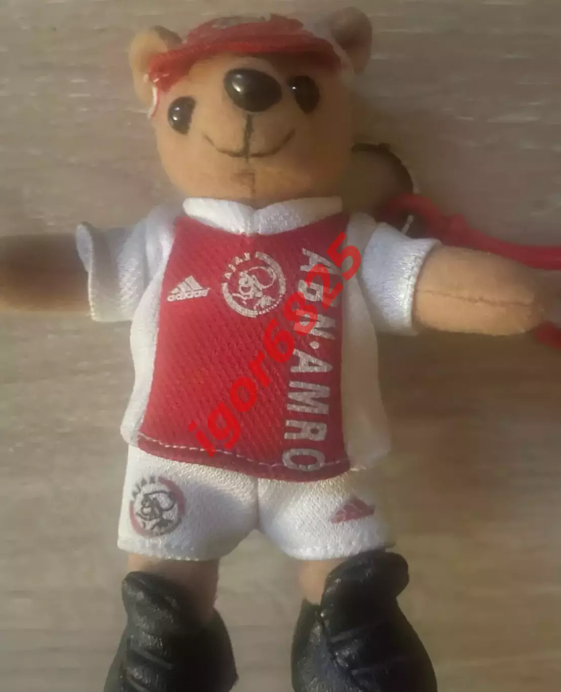 Винтажная игрушка-талисман на крючке ФК Аякс AFC Ajax Нидерланды, 14 см. 3