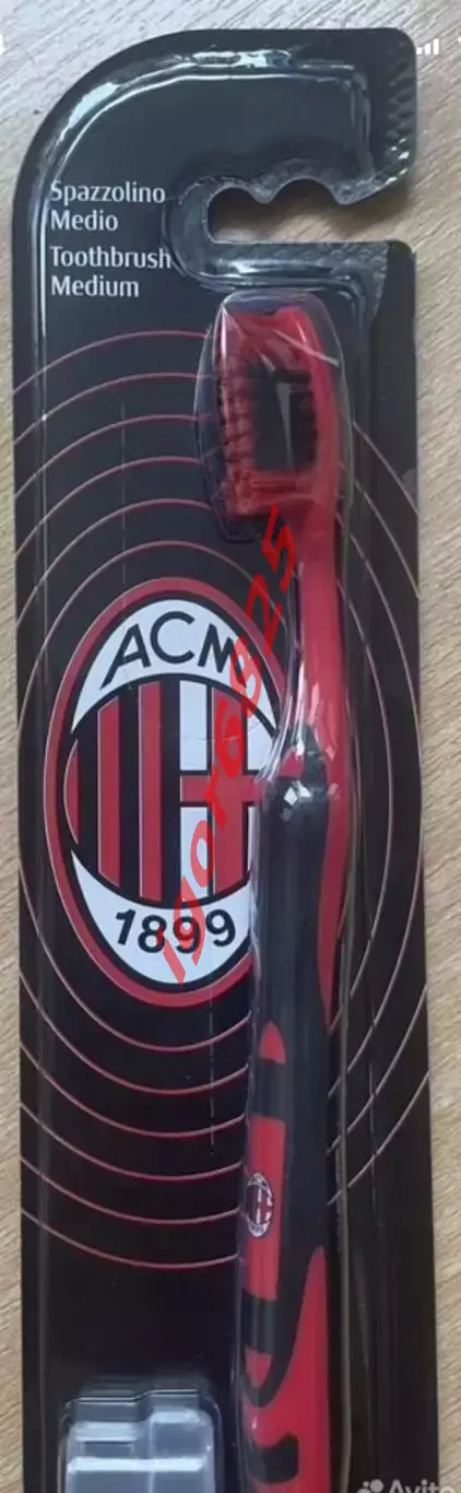 Зубная щетка Naturaverde Футбол ФК Милан Италия «Football Teams AC MILAN» . 1