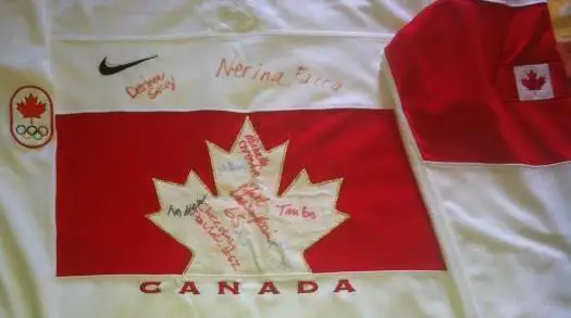 Хоккейная майка свитер (джерси) ОЛИМПИЙСКАЯ сборная Канады. Автографы. Джо Мерфи 2