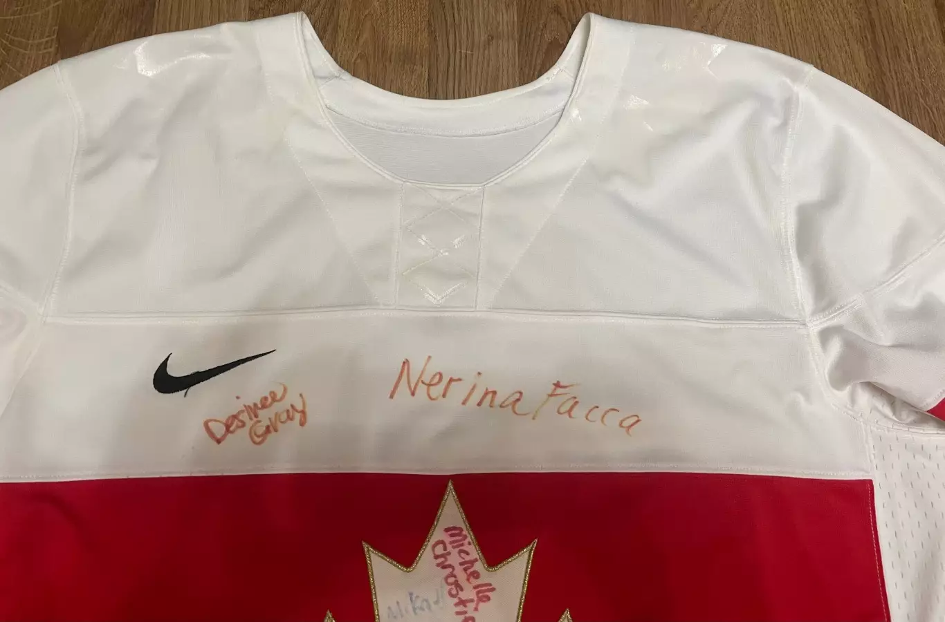 Хоккейная майка свитер (джерси) ОЛИМПИЙСКАЯ сборная Канады. Автографы. Джо Мерфи 2