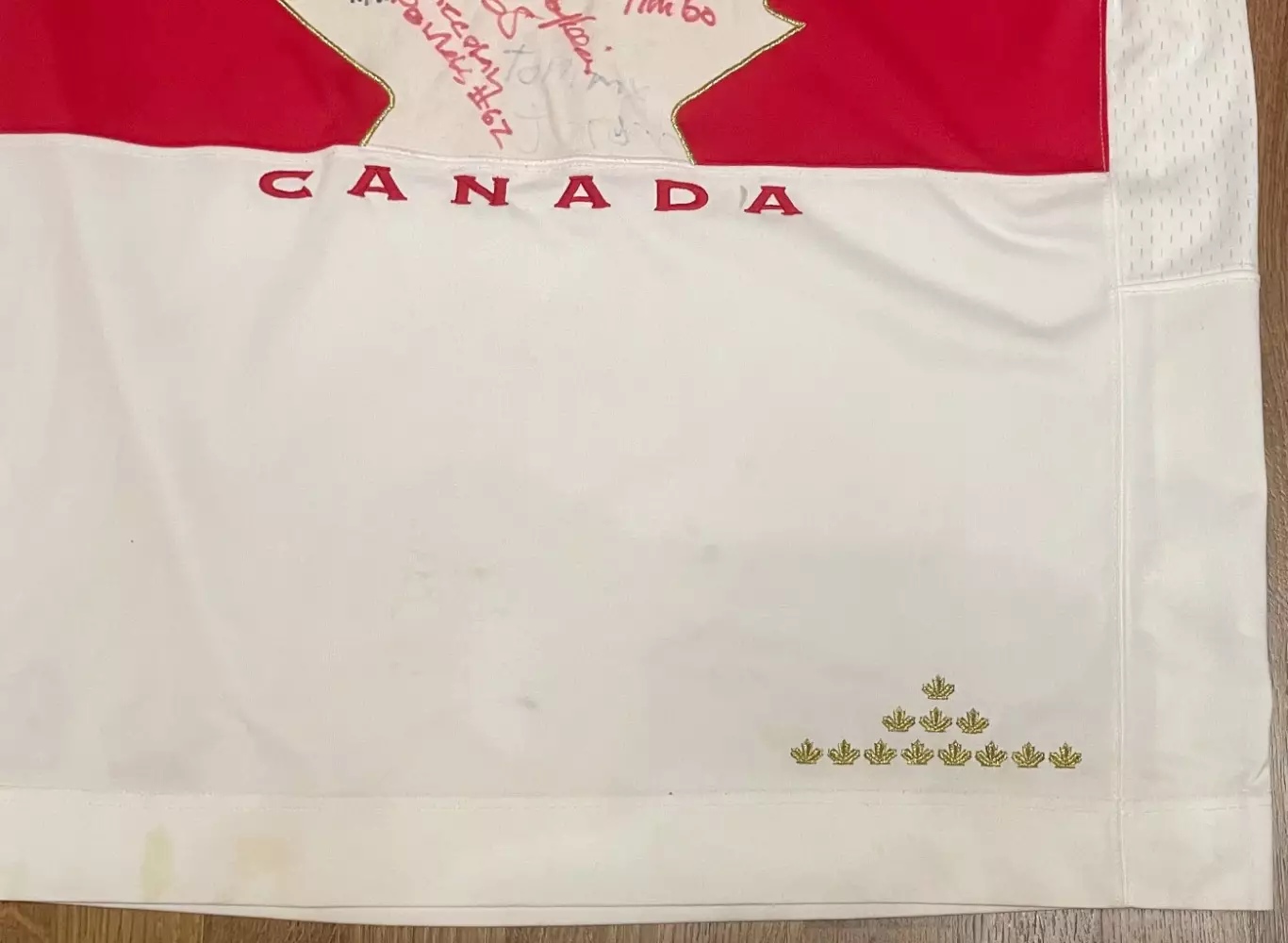 Хоккейная майка свитер (джерси) ОЛИМПИЙСКАЯ сборная Канады. Автографы. Джо Мерфи 4