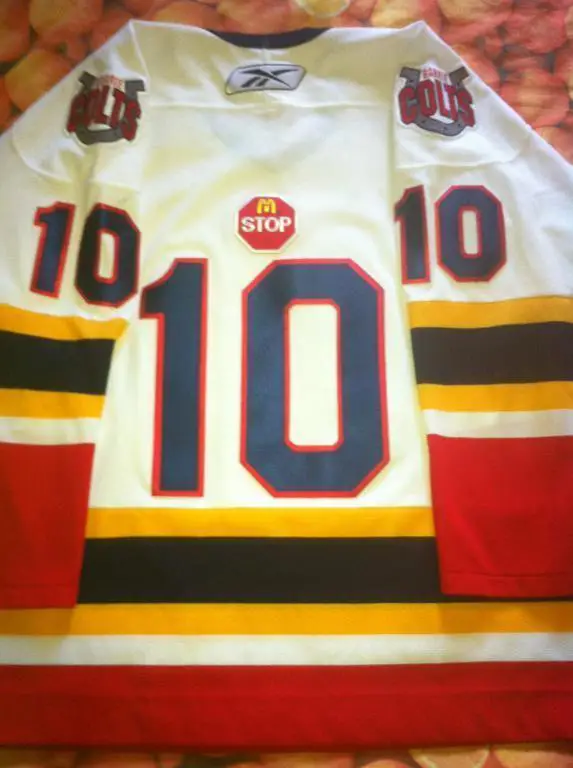 Хоккей. Хоккейная майка свитер (джерси) Barrie Colts OHL Canada 1