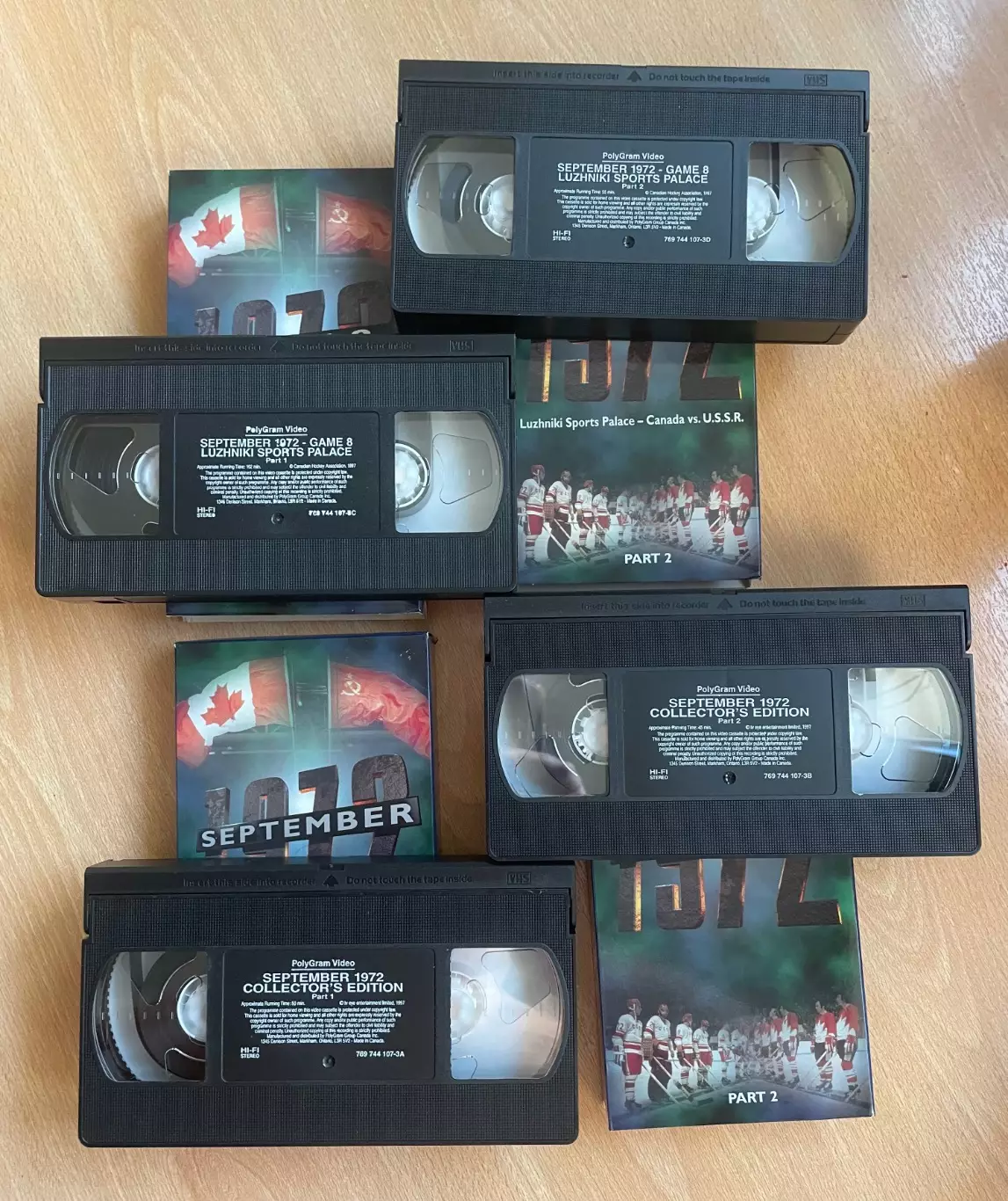 Хоккей. Коллекционное издание 4 видео кассеты с матчей Канада - СССР 1972 5
