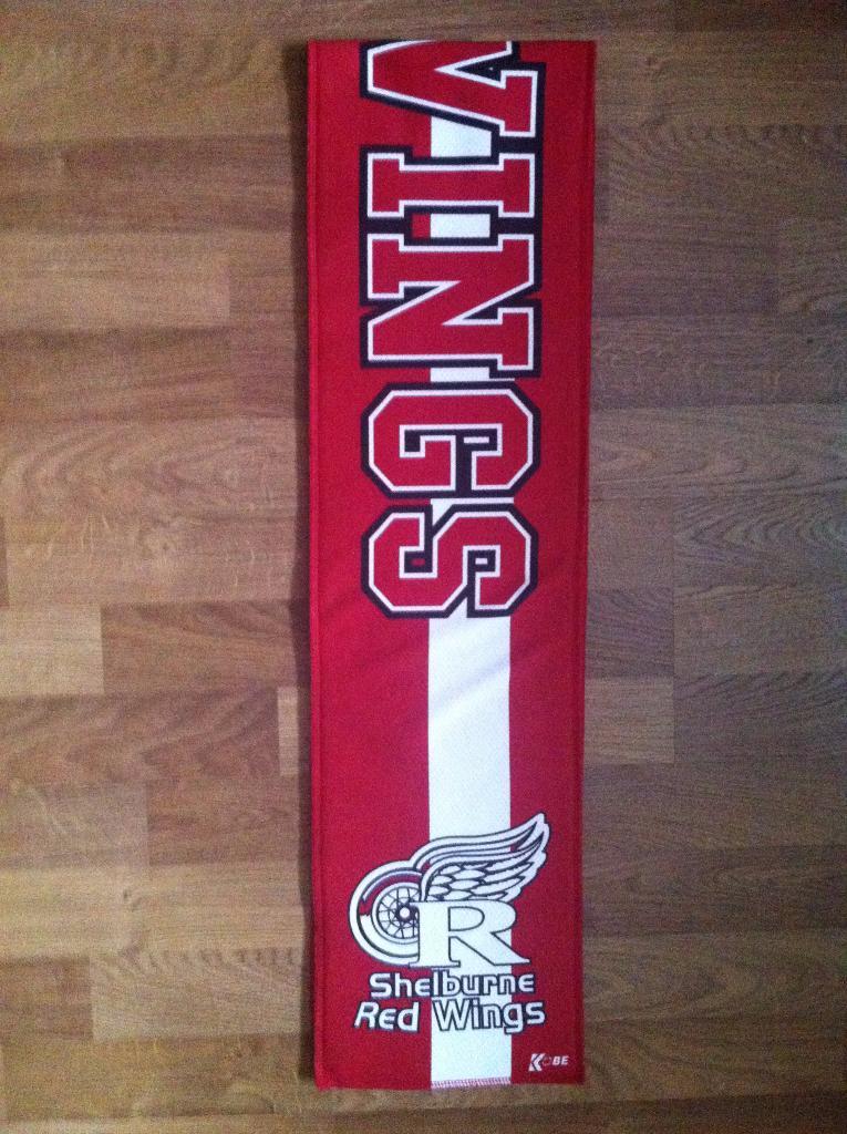 Шарф хоккейный клуб ''Shelburne Red Wings '' Канада 2