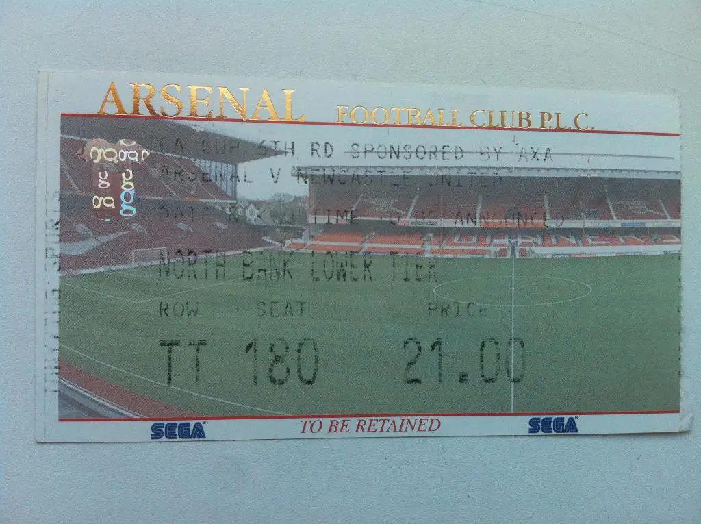 Арсенал Лондон- Ньюкасл. 23 марта 2002 года. Кубок Англии. Дополнительный матч