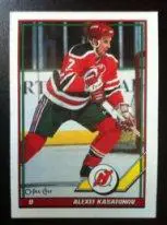 Карточка Алексей Касатонов игрок Нью Джерси Дэвилс 1989-91 годов.