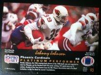Карточка Johnny Johnson Phoenix Cardinals NFL. Американский футбол. 1991 год 1