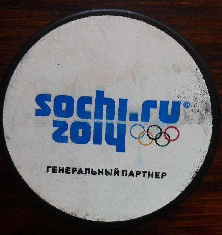 Официальная хоккейная шайба Олимпиада в Сочи 2014. RUSSIA. SOCHI.RU