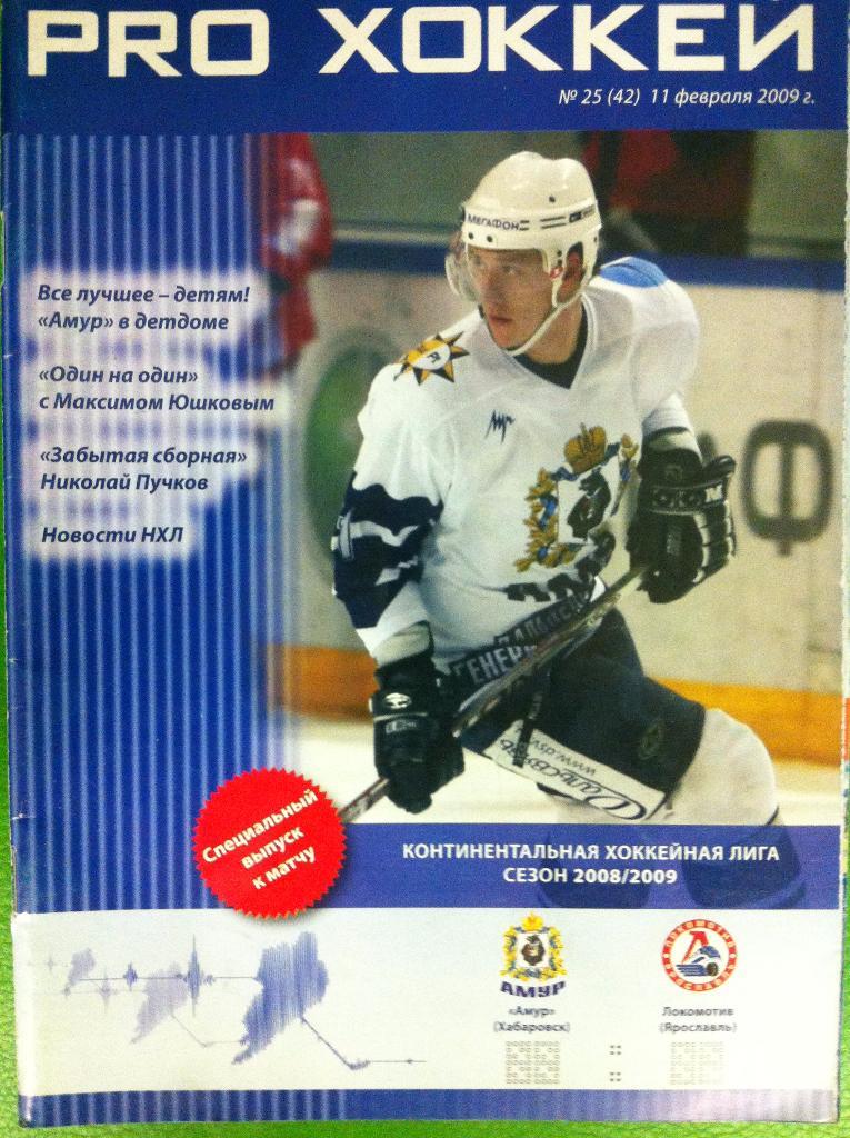 Амур Хабаровск - Локомотив Ярославль. 11 февраля 2008 года. КХЛ 2008/2009.