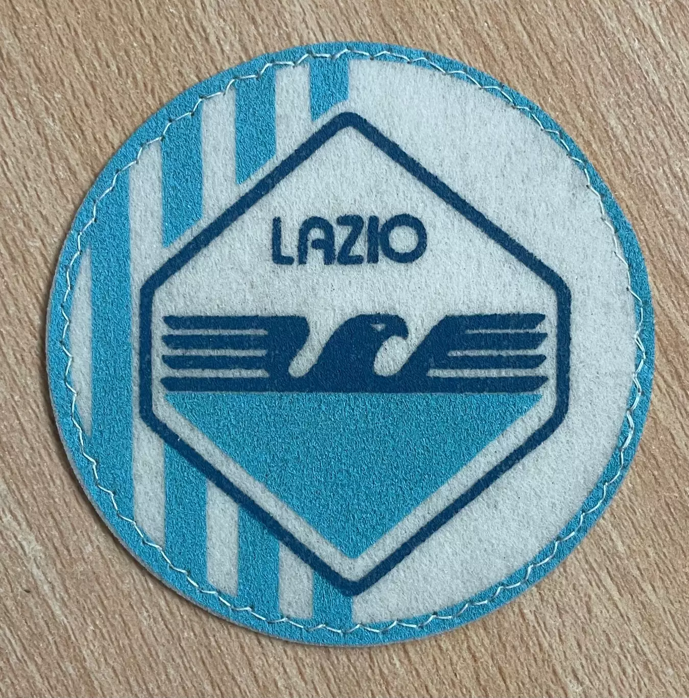 Шеврон нашивка Футбольный клуб Лацио Италия. Эмблема, размер 8,5 см.