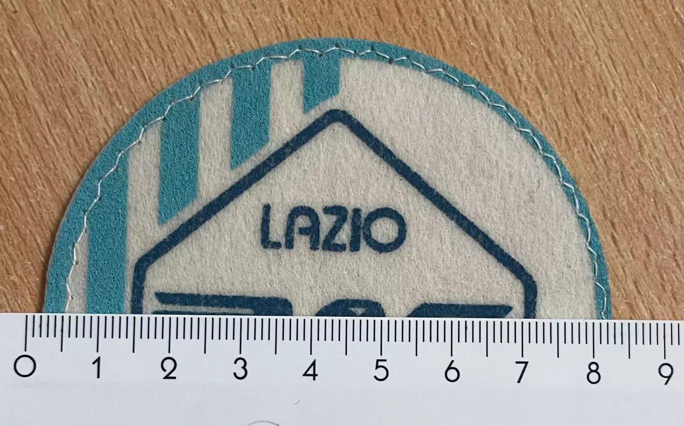 Шеврон нашивка Футбольный клуб Лацио Италия. Эмблема, размер 8,5 см. 3