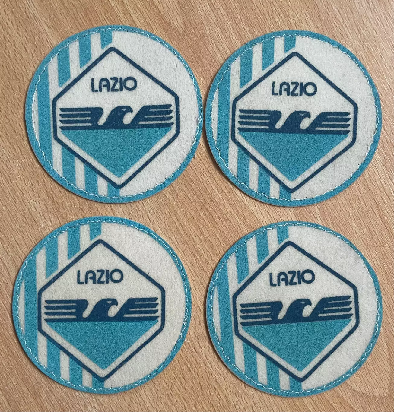 Шеврон нашивка Футбольный клуб Лацио Италия. Эмблема, размер 8,5 см. 5