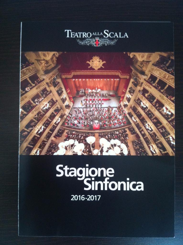 ТеатрЛа СкалаМилан Италия Teatro alla Scala Симфонический сезон 2016-2017 г.