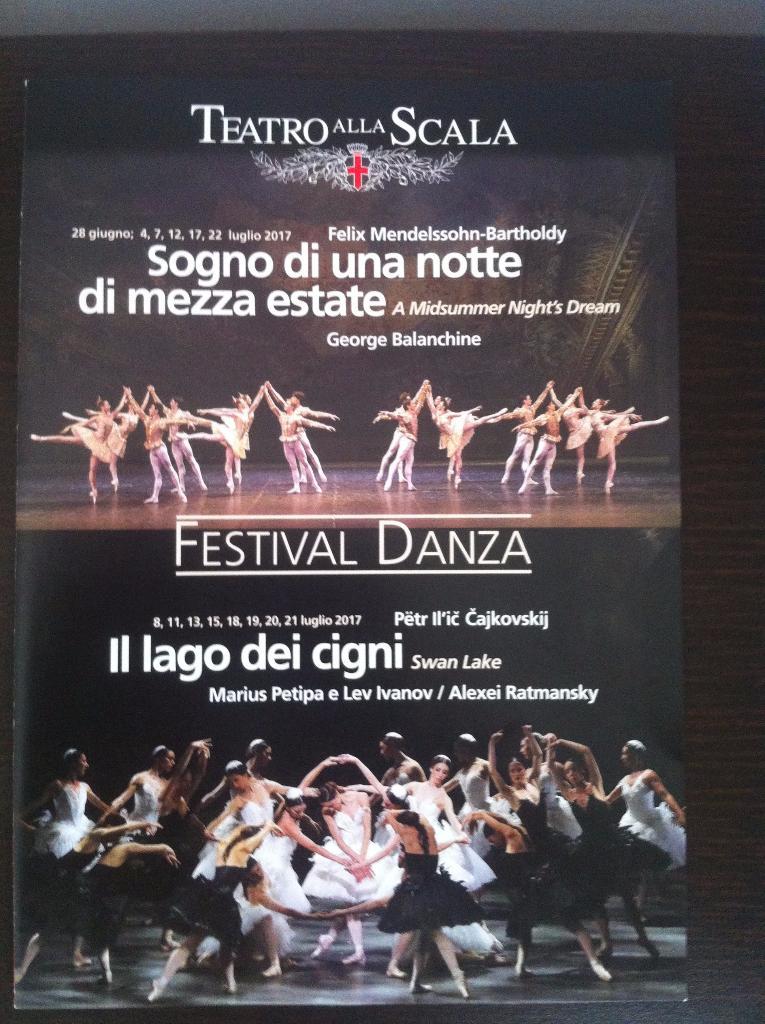 ТеатрЛа СкалаМилан Италия Teatro alla Scala Фестиваль балета 06-07.2017 г.