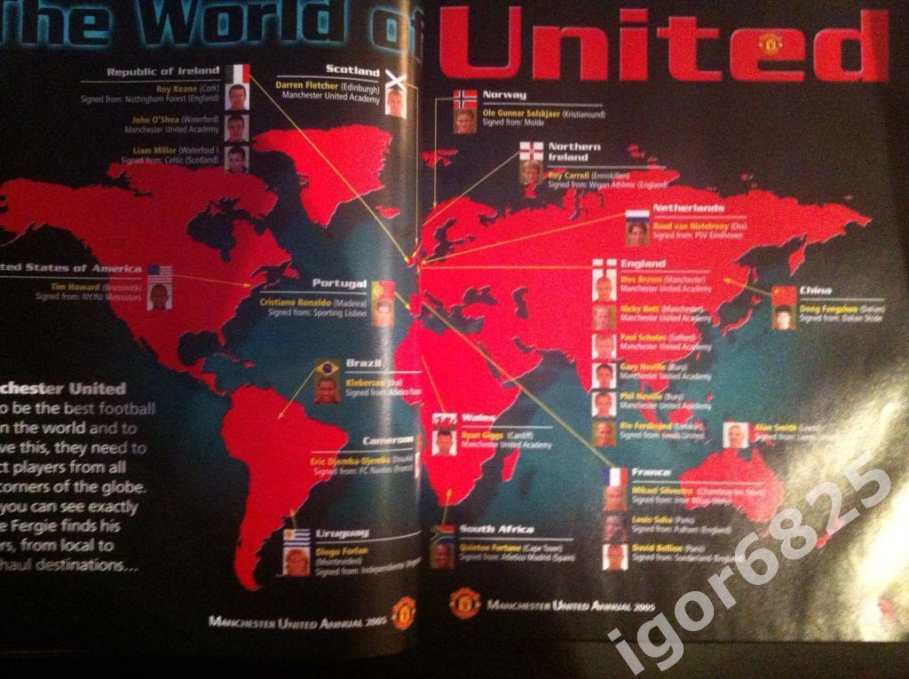 Официальный ежегодник Манчестер Юнайтед 2005.Official Manchester United Annual. 2
