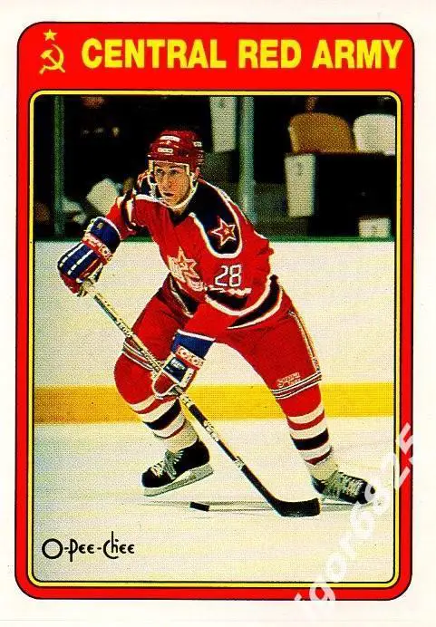 Карточка Игорь Малыхин 15R к серии ЦСКА Москва - клубы НХЛ 1989-90 г.Канада