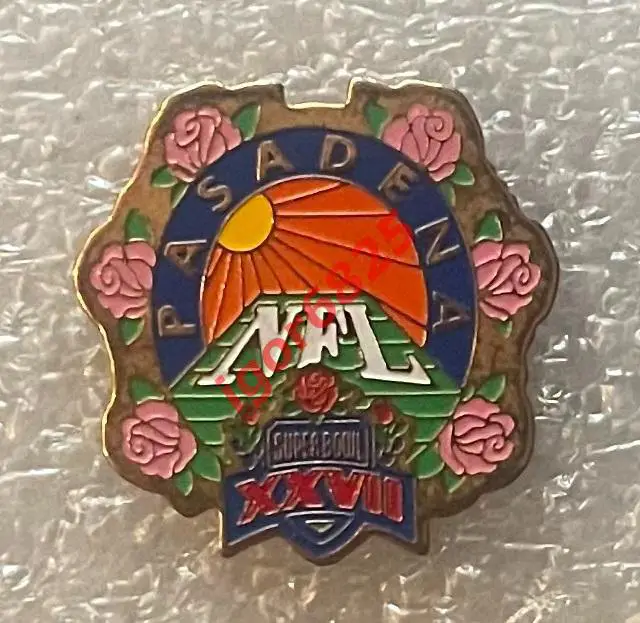Знак Американский футбол XXVII Super Bowl Супер Боул NFL 31.01.1993 г. Pasadena