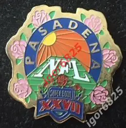 Знак Американский футбол XXVII Super Bowl Супер Боул NFL 31.01.1993 г. Pasadena 3