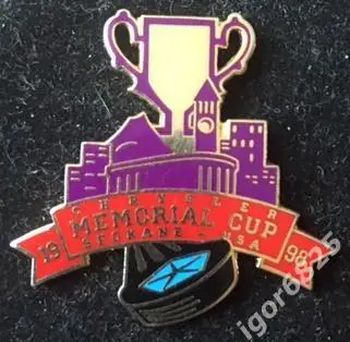 Знак(Значок) Хоккей MEMORIAL CUP. 9-17 мая 1998 года. Spokane, USA