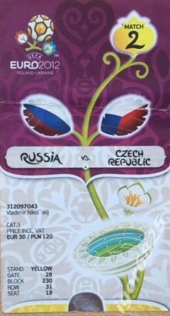 Россия - Чехия. Чемпионата Европы. 8 июня 2012 года. Польша