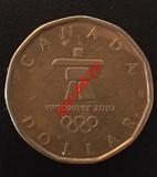 Монета 1 доллар Олимпиада в Ванкувере Канада 2010. VANCOUVER 2010.