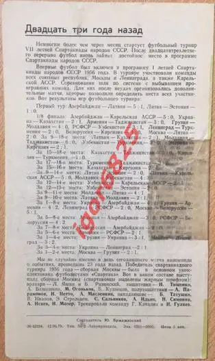 Зенит Ленинград - Спартак Москва. 18 июня 1979 года. Чемпионат СССР. 2
