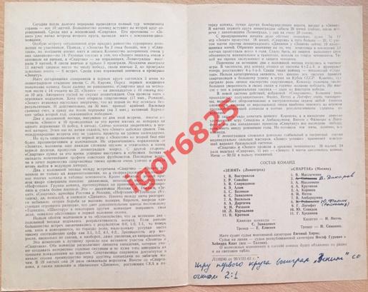 Спартак Москва - Зенит Ленинград. 22 августа 1963 года. Чемпионат СССР. 1