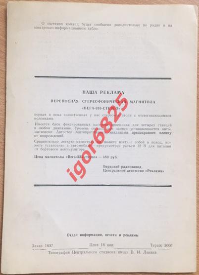 Баскетбол. Чемпионат Европы. 25 ноября 1989 года. СССР - Израиль. Автограф. 2