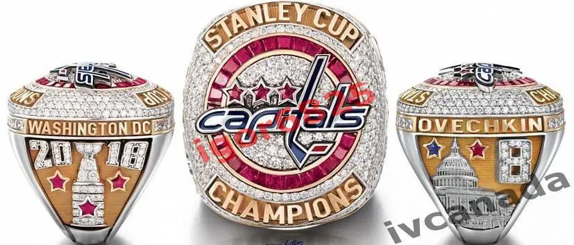Перстень кольцо Вашингтон Кэпиталз (Washington Capitals)NHL Кубок Стенли Овечкин 5