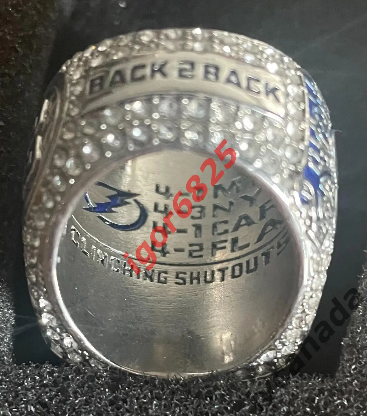 Перстень кольцо Тампа-Бэй (Tampa Bay Lightning)NHL Кубок Стенли 2021 Василевский 3