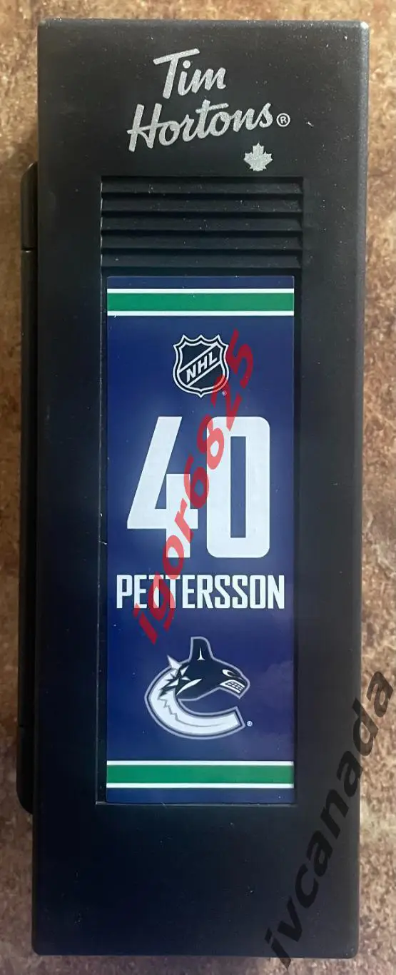 Хоккей ЭЛИАС ПЕТТЕРССОН PETTERSSON №40 набор с клюшкой Tim Hortons 2020-2021 NHL 1
