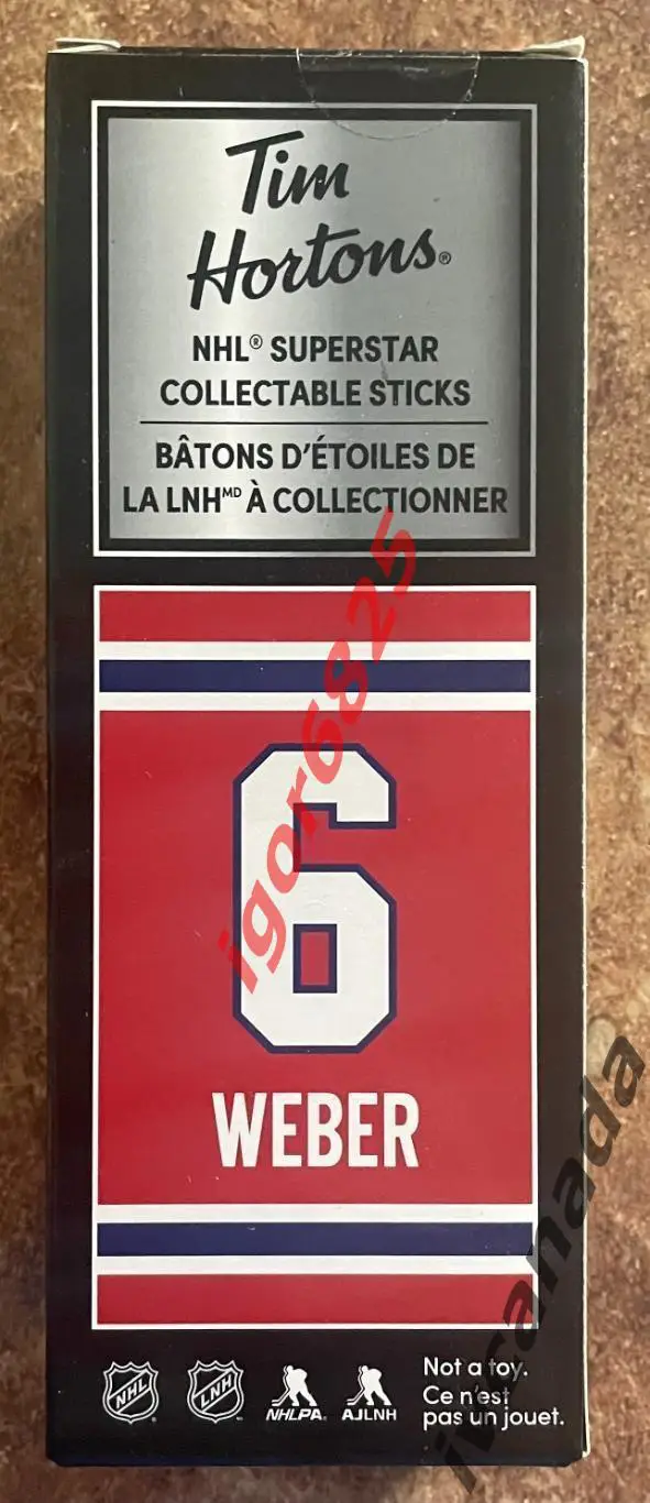 Хоккей ШИ ВЕБЕР SHEA WEBER №6 набор с клюшкой Tim Hortons 2020-2021, NHL 2