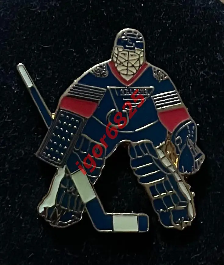 Хоккей. Знак Значок. Сент-Луис Блюз НХЛ. St. Louis Blues NHL. Вратарь