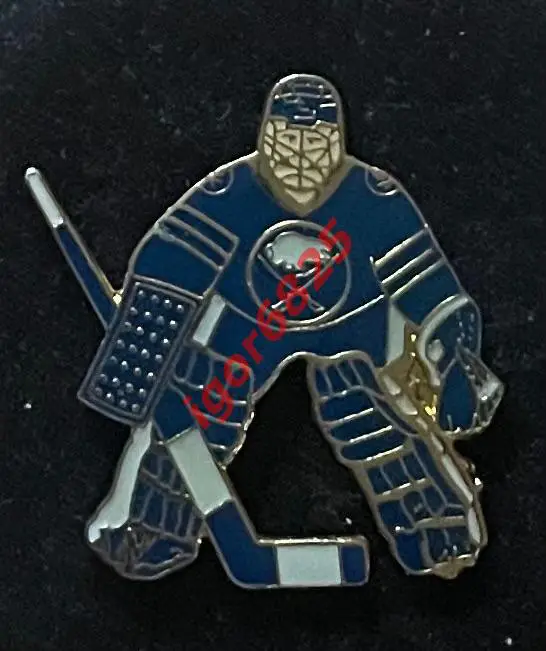 Хоккей. Знак Значок. Баффало Сейбрз НХЛ. Buffalo Sabres NHL. Вратарь
