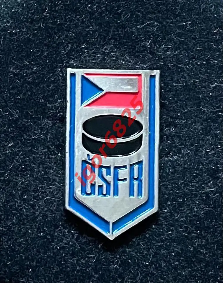 Хоккей. Знак. Значок. Сборная Чехословакия. Кубок Канады 1991.