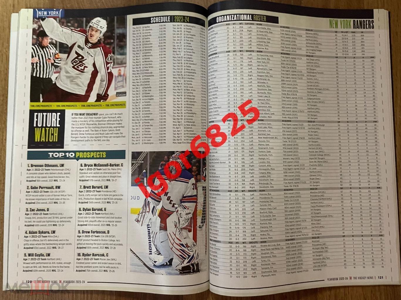 Ежегодник, справочник НХЛ 2023-2024.YEARBOOK NHL. The Hockey News Canada, Канада 3