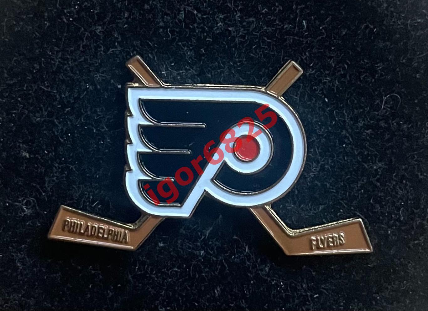 Знак Значок Филадельфия Флайерз НХЛ Philadelphia Flyers NHL. Эмблема, клюшки.