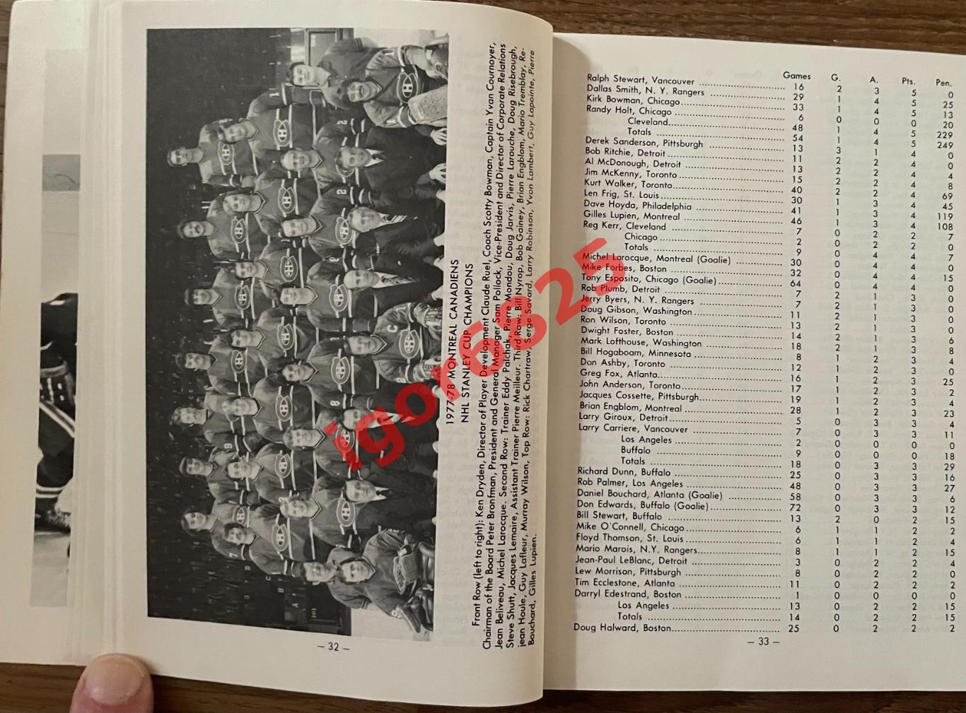 Официальный ежегодник, справочник НХЛ 1978-1979. HOCKEY GUIDE NHL . PRO AMATEUR 5