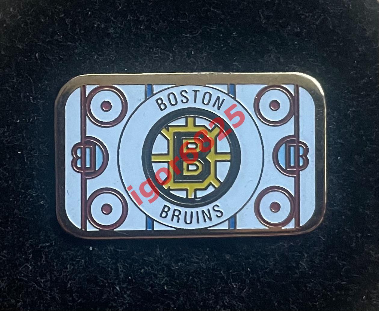 Знак Значок Бостон Брюинз НХЛ Boston Bruins NHL. Хоккейная площадка. 1993