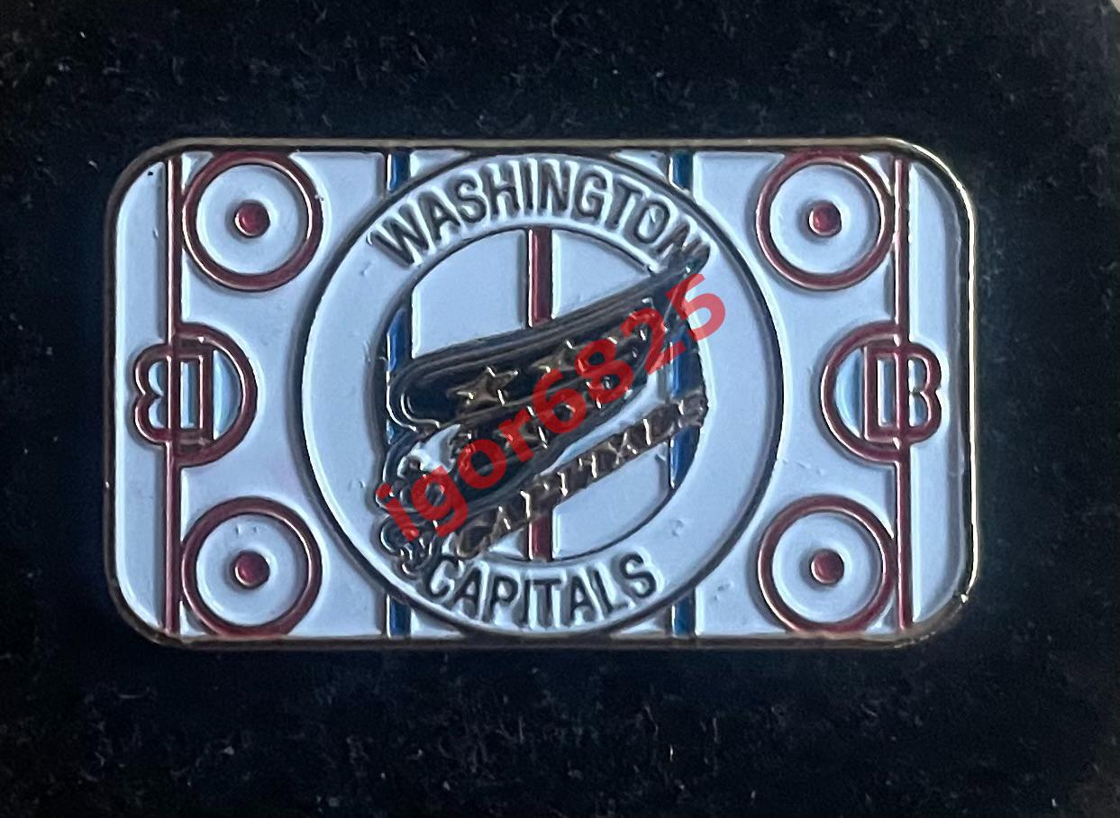 Знак Вашингтон Кэпиталс НХЛ Washington Capitals NHL. Хоккейная площадка. 1992