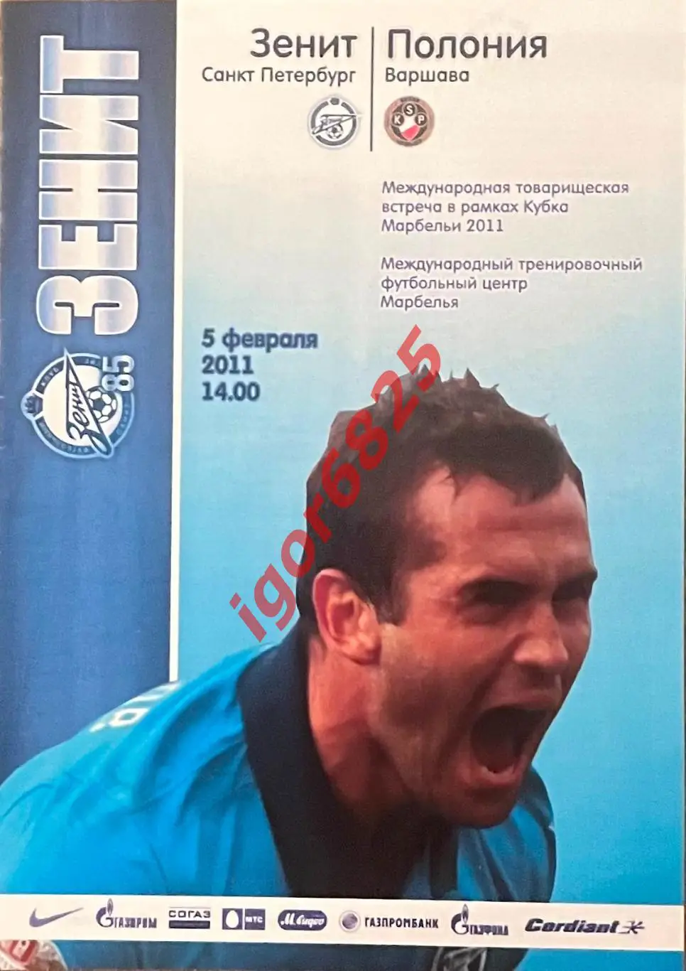 Зенит Санкт-Петербург - Полония Польша. 5 февраля 2011 года. Кубок Марбельи