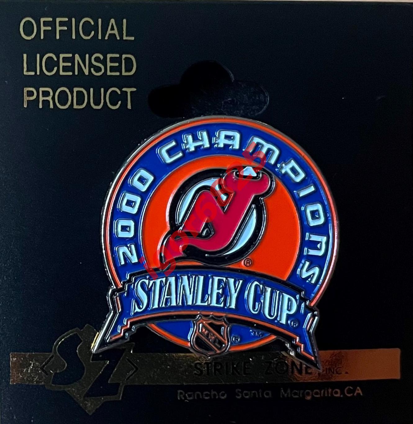 Знак Нью-Джерси Девилз НХЛ New Jersey Devils STANLEY CUP CHAMPIONS 2000 NHL