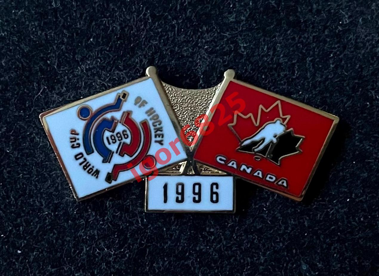 Хоккей Знак Значок Кубок Мира по хоккею Канада WORLD CUP OF HOCKEY 1996 CANADA