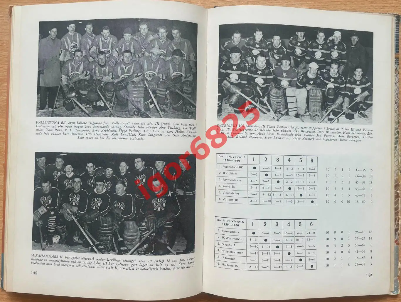 Хоккей. Справочник. Швеция 1959-1960. Официальный ежегодник 7