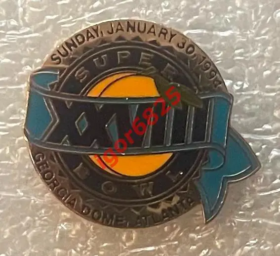 Знак Американский футбол XXVIII Super Bowl Супер Боул NFL 30.01.1994 г. Atlanta