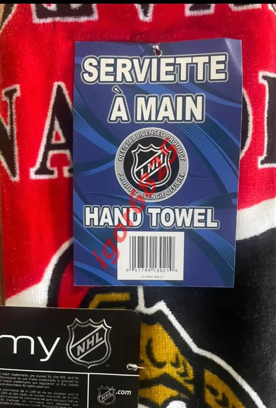 Хоккей Полотенце Ottawa Senators NHL Оттава Сенаторз НХЛ. Новое Размер 65х40 см 5