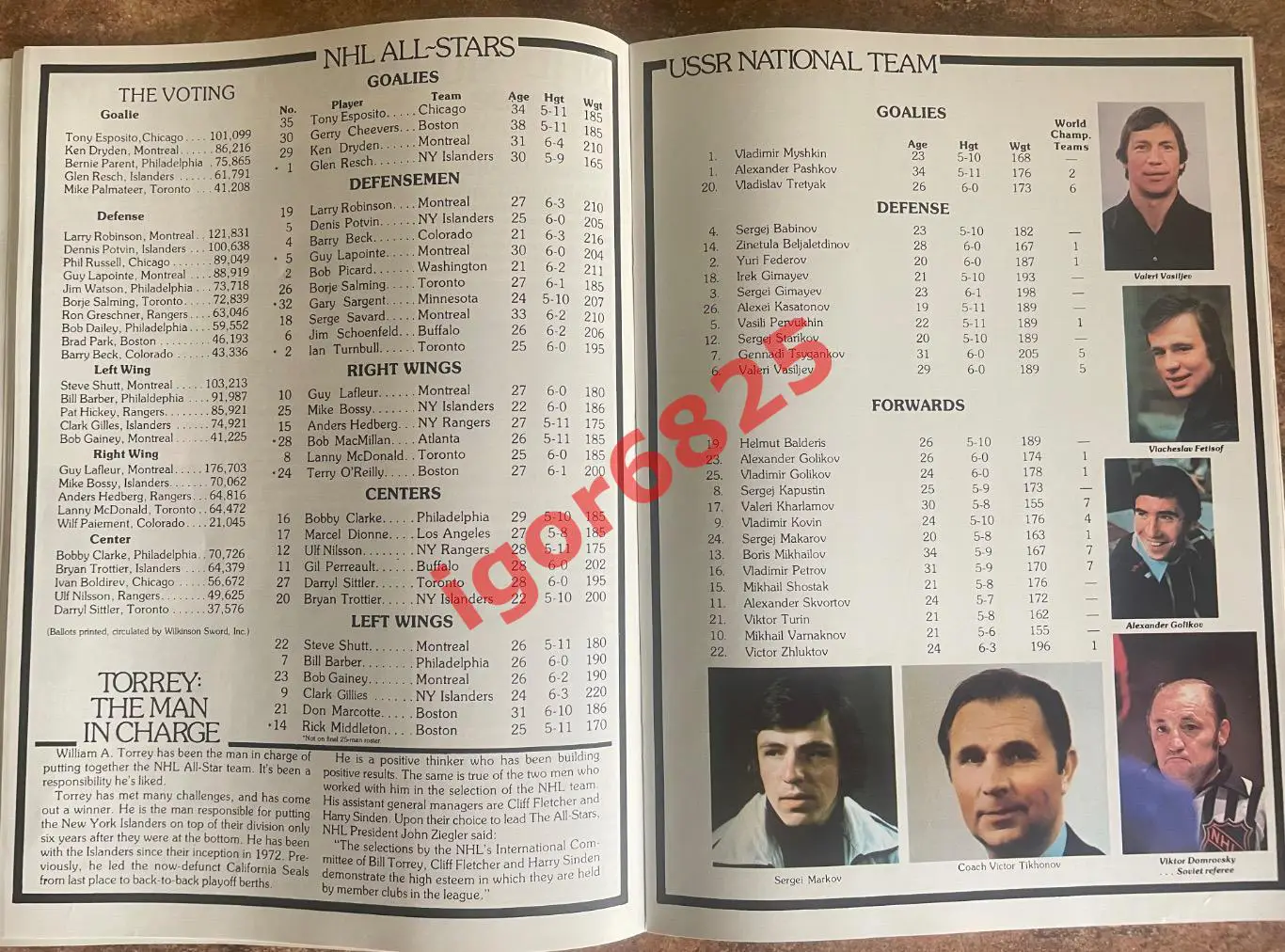 сборная НХЛ ALL STAR NHL - сборная СССР. 8,10,11 февраля 1979 года. Нью-Йорк США 1